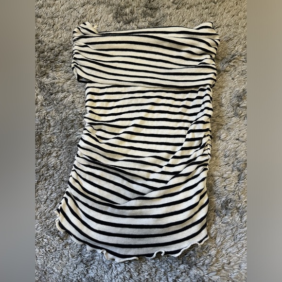 ZARA RUCHED OFF-THE-SHOULDER TOP - Picture 4 of 6